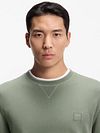 BOSS Westart Felpa Girocollo Green Model / Detail