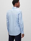 BOSS Hank Overhemd Lichtblauw Model / Achterkant