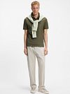 BOSS Passenger Polo Shirt Open Green Model / Voorkant
