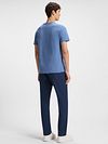BOSS Chino Sanderson Linen Blend Dark Blue Model / Achterkant