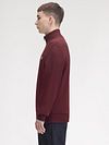Fred Perry halvzip-trøje Burgundy Model / Zijkant