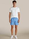 Steppin' Out Boxer Mid Blue Poplin Model / Voorkant