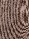 Profuomo Pullover Chenille Rib Wool Blend Brown