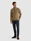 Vanguard Pullover Half-Zip Wollmischung Beige