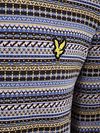 Lyle & Scott Pullover Crewneck Fairisle Ebony