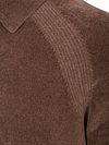 Profuomo Longsleeve Polo Shirt Chenille Brown