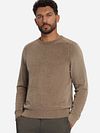 No Excess Sweater Chenille Light brown Model / Voorkant