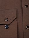 R2 Shirt Knitted Dobby Brown