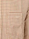 Gant Shirt Flannel Check Caramel