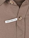 Cast Iron Overhemd Twill Jersey Walnut
