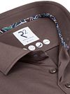 R2 Hemd Dobby Travel Shirt Bruin Product / Detail
