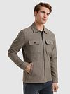 Vanguard Overshirt Brushed Taupe Model / Zijkant