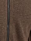 CASAMODA Cardigan Zip Structure Brun
