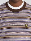 Lyle & Scott Pullover Crewneck Fairisle Ebony Model / Detail