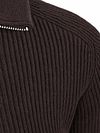Profuomo Half Zip Pullover Wool Brun