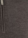 Profuomo Halvzip Pullover i Mörkbrunt Merinoull Product / Detail