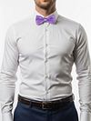 Suitable Satin Bow Tie Purple Model / Voorkant