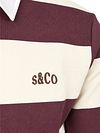 Supply & Co Polo Longsleeve Rayas Burdeos