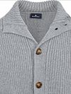 Steppin' Out Button Cardigan Grey lambswool