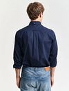 Camicia casual in popeline GANT navy Model / Achterkant