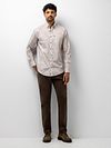 Camicia casual State of Art in popeline con stampa floreale Model / Voorkant