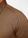 Camicia Desoto no stiro con colletto Kent marrone Model / Detail