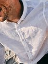 Camicia in lino bianca Suitable Model / Detail