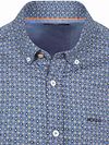 Camicia NZA Kylan in popeline stampato blu Product / Detail