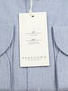 Camicia Profuomo in flanella peached a spina di pesce blu Product / Detail