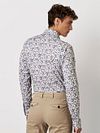 Camisa Desoto Smooth Violets Azul Model / Achterkant