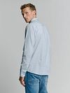 Camisa estampada No Excess en azul claro Model / Achterkant