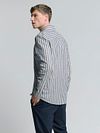 Camisa No Excess a rayas azul Model / Achterkant