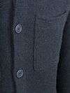 Cardigan Suitable in lana cotta blu Product / Detail