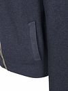 CASAMODA Cardigan Zippé Structure Marine Product / Detail