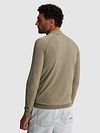 Cast Iron Polo Half Zip Manica Lunga Green Model / Achterkant