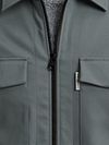 Cast Iron Tech Overshirt med dragkedja Stormy Blue Model / Detail