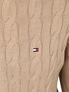 Chaleco con cremallera y punto trenzado Tommy Hilfiger en beige Product / Detail