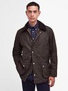 Chaqueta Barbour Ashby Wax en color oliva Model / Voorkant