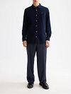 Chemise Scotch and Soda Solid Corduroy Noir Model / Voorkant