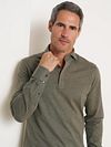 R2 Polo Camicia Single Jersey Melange Green Model / Voorkant