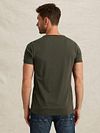 PME Legend T-Shirt z logo w kolorze ciemnozielonym Model / Achterkant