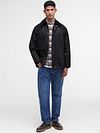 Barbour Bedale Wax Jacket czarny Model / Voorkant