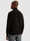 Vanguard Mouline Sweter Half Zip Zwart Model / Achterkant