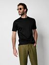 T-shirt Desoto Basic w kolorze czarnym Model / Voorkant