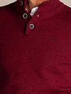 NZA Conor Sweter Mocker Cherry Red Model / Detail