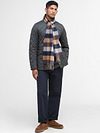 Barbour Scarfs Tattersall Navy Beige Model / Voorkant