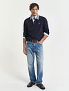 Gant Heavy Rugger Shield Polo Shirt Navy  Model / Voorkant