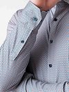 Camicia Desoto con stampa blu Model / Detail