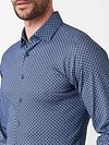 Camisa Desoto con estampado azul marino Model / Detail