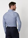 Desoto Camisa Twill Stripe Blue Model / Achterkant